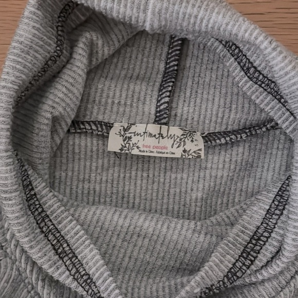 FP Intimately | Heather Gray | Ribbed | Long-sleeved | Turtleneck | size S - Picture 3 of 5